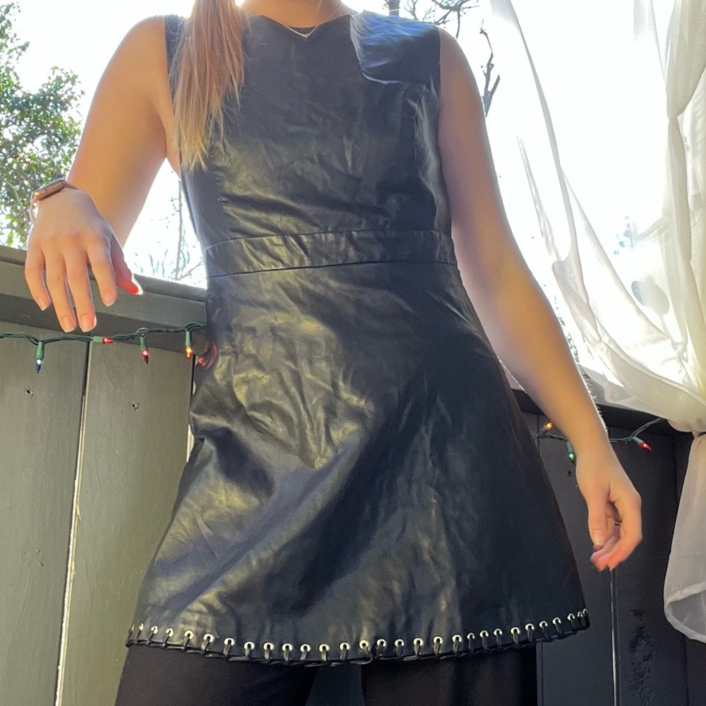 Forever 21 faux leather dress
